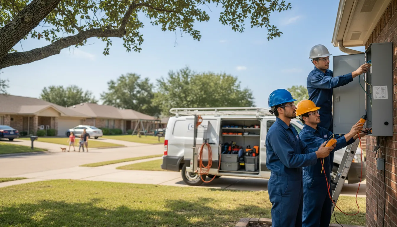 Certified electrician providing emergency electrical services in Evans, LA